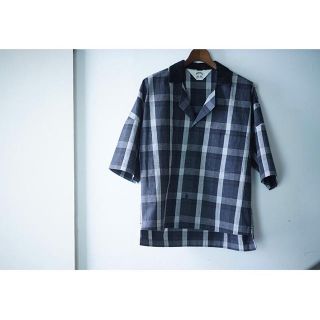 サンシー(SUNSEA)のsunsea check fired shrimp shirt(シャツ)