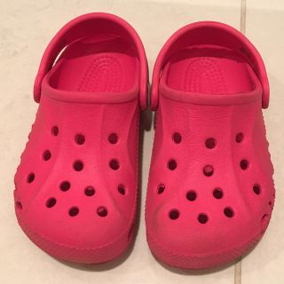 クロックス(crocs)のクロックス ピンク 15.5cm c8/9(サンダル)