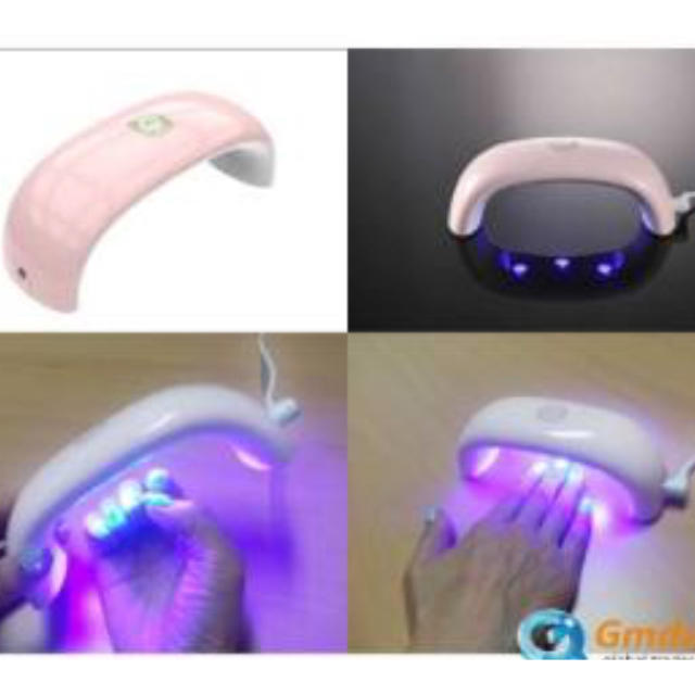 ジェルネイル  LEDランプ  ピンク  コンパクト コスメ/美容のネイル(ネイル用品)の商品写真