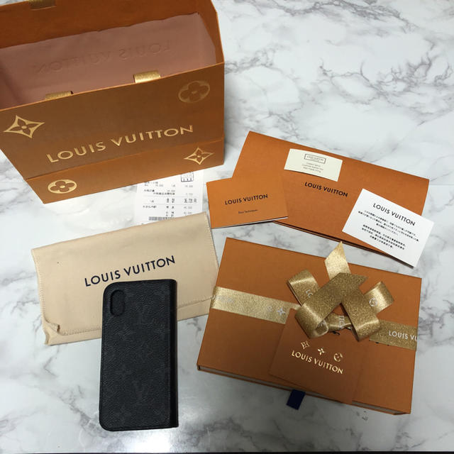 LOUIS VUITTON(ルイヴィトン)のルイヴィトン iPhoneX ケース フォリオ モノグラム スマホ/家電/カメラのスマホアクセサリー(iPhoneケース)の商品写真