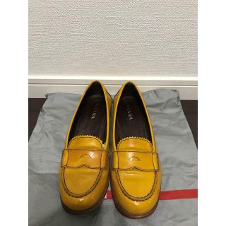 プラダ(PRADA)の●送料込●4万プラダ希少色コイン総レザーローファーシューズスニーカー袋有●美品(ローファー/革靴)