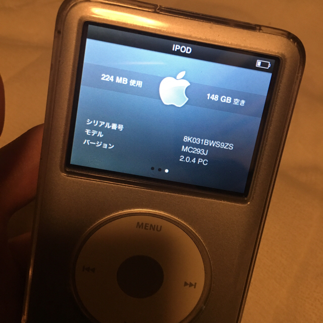 Apple(アップル)のiPod classic  160G スマホ/家電/カメラのオーディオ機器(ポータブルプレーヤー)の商品写真