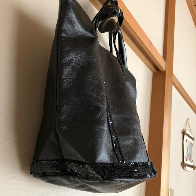 vanessabruno(ヴァネッサブリューノ)のブラックレザー バッグ レディースのバッグ(トートバッグ)の商品写真