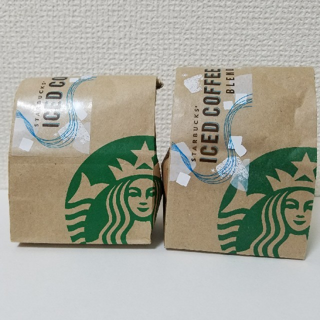 Starbucks Coffee(スターバックスコーヒー)のスターバックス アイスコーヒーブレンド 100g×2袋　豆のまま　中煎り  食品/飲料/酒の飲料(コーヒー)の商品写真