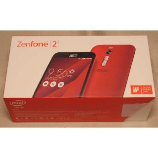 アンドロイド(ANDROID)のZenfone2 ZE551ML 2GB 32GB レッド 開封済み未使用(スマートフォン本体)