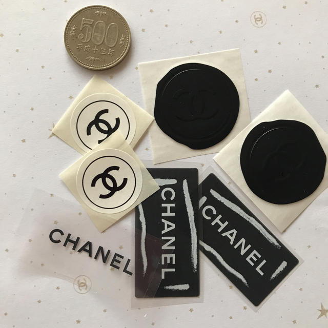 CHANEL(シャネル)のシャネル ステッカーセット 正規品 ラッピング リボン インテリア/住まい/日用品のオフィス用品(ラッピング/包装)の商品写真
