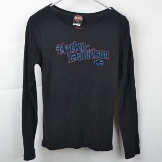 ハーレーダビッドソン(Harley Davidson)のGS2811 ハーレーダビッドソン ロンTシャツ レディース L メールxq(Tシャツ/カットソー(七分/長袖))