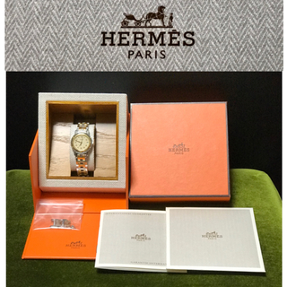 エルメス(Hermes)の【あすか様専用】HERMES エルメスクリッパー ゴールドコンビ  レディース(腕時計)