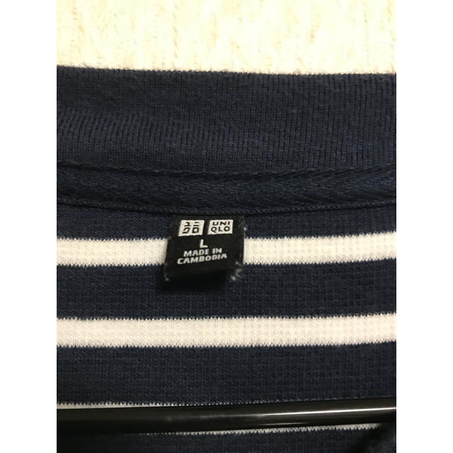 UNIQLO(ユニクロ)のUNIQLO ボーダー ポケット付きTシャツ メンズのトップス(Tシャツ/カットソー(半袖/袖なし))の商品写真