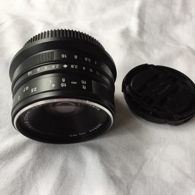 ブラック！25mm F1.8 単焦点レンズ！美品！ボケ味！初心者OK！カメラ女子