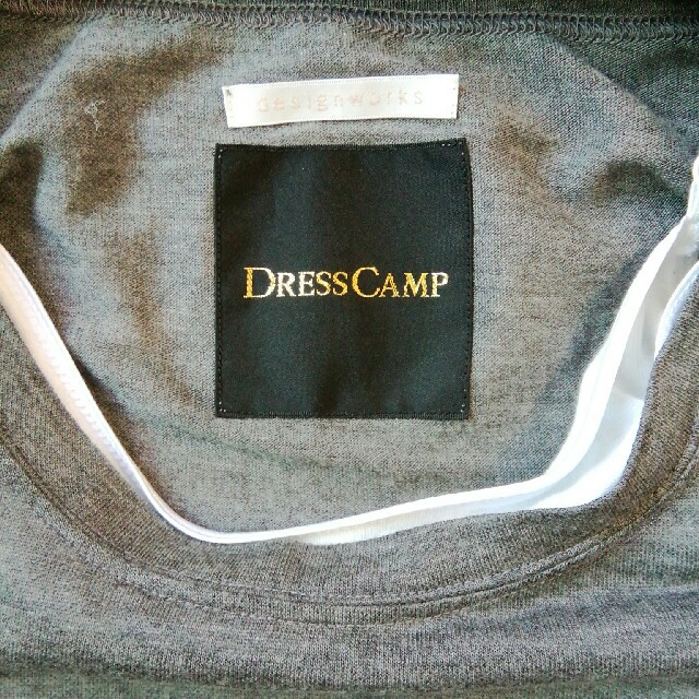 DRESSCAMP(ドレスキャンプ)の未使用 ﾄﾞﾚｽｷｬﾝﾌﾟ 透かしﾃﾞｻﾞｲﾝ ﾀﾝｸﾄｯﾌﾟ ｶｯﾄｿｰ レディースのトップス(タンクトップ)の商品写真