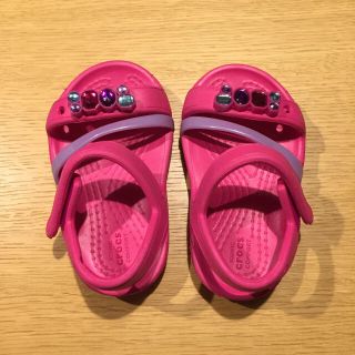 クロックス(crocs)の超美品 クロックス C4 サンダル ピンク(サンダル)