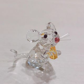 SWAROVSKI - お値下げ！スワロフスキー ネズミ チーズの通販 by 必ず