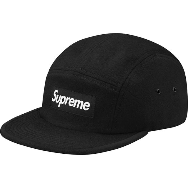 Supreme Wool Camp Cap 17fw ブラック 黒