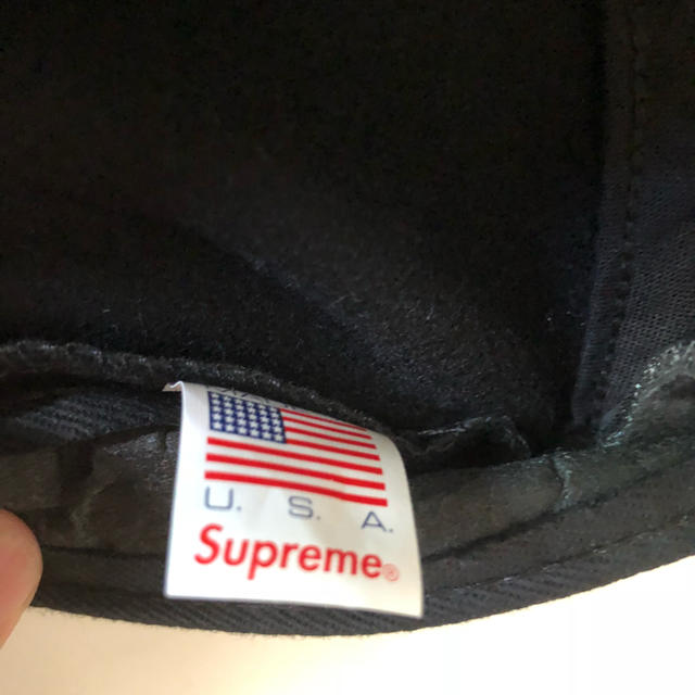 Supreme Wool Camp Cap 17fw ブラック 黒