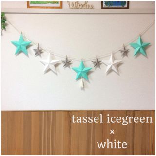 icegreen✯tassel付✯バーンスターガーランド(ガーランド)