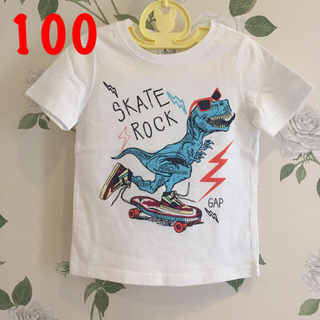 ベビーギャップ(babyGAP)のbaby Gap スケーター恐竜半袖Tシャツ(90/100)(Tシャツ/カットソー)
