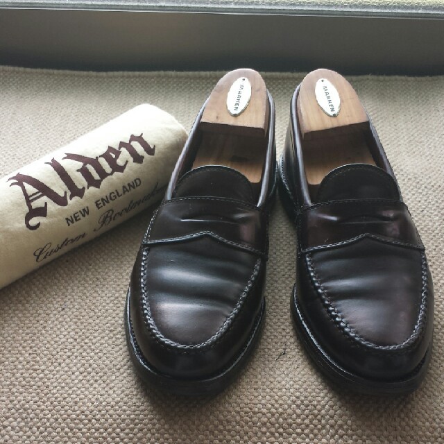 Alden(オールデン)のALDEN オールデン コードバン ローファ― バーガンディー 986  メンズの靴/シューズ(ドレス/ビジネス)の商品写真