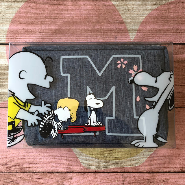 PEANUTS(ピーナッツ)のスヌーピー イニシャルポーチ M レディースのファッション小物(ポーチ)の商品写真