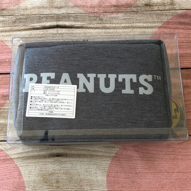 PEANUTS(ピーナッツ)のスヌーピー イニシャルポーチ M レディースのファッション小物(ポーチ)の商品写真