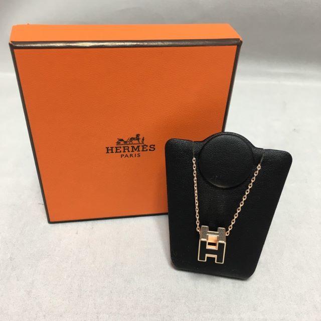 Hermes(エルメス)のエルメス　Hキューブネックレス　ピンクゴールド　新金具　 レディースのアクセサリー(ネックレス)の商品写真