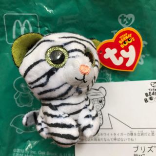 マクドナルド(マクドナルド)のマック ハッピーセット ty ぬいぐるみ ホワイトタイガー ブリズ(ぬいぐるみ)