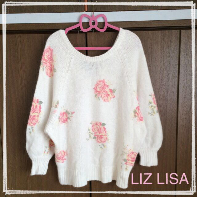 LIZ LISA(リズリサ)のLIZ LISA♡花柄ニット レディースのトップス(ニット/セーター)の商品写真