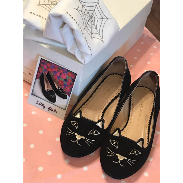 CHARLOTTE OLYMPIA 36 (23cm)ベロア ブラック