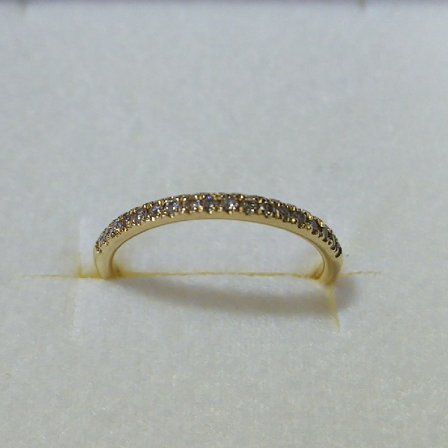 【6月末まで】K18 ダイヤモンド ハーフエタニティーリング レディースのアクセサリー(リング(指輪))の商品写真