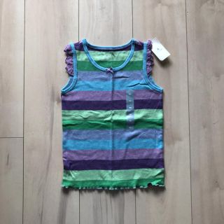 ベビーギャップ(babyGAP)の☆新品未使用☆GAPボーダー柄タンクトップ100(Tシャツ/カットソー)