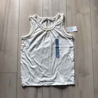 ベビーギャップ(babyGAP)の☆新品未使用☆GAPオフホワイトタンクトップ110(Tシャツ/カットソー)