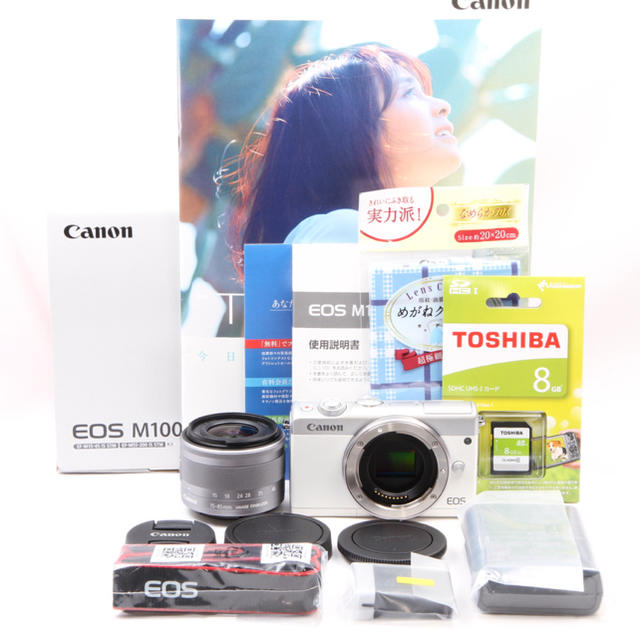 ♡WiFi＆自撮り＆大人気♡Canon EOS M100 レンズキットグレー