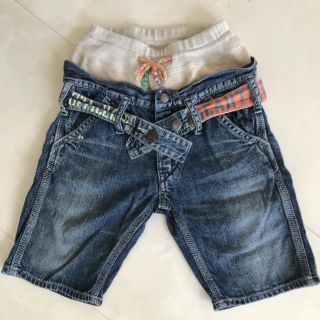 デニムダンガリー(DENIM DUNGAREE)のデニム＆ダンガリー デニム ハーフパンツ 120(パンツ/スパッツ)