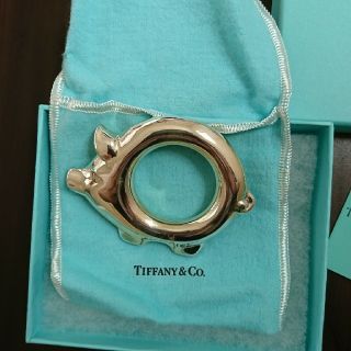 ティファニー(Tiffany & Co.)のレア☆ティファニー ガラガラ ベビー ぶたさん(がらがら/ラトル)