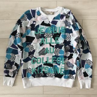 メゾンキツネ(MAISON KITSUNE')の【美品】MAISON KITSUNE 総柄スウェット サイズXS(スウェット)