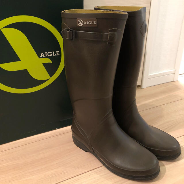 AIGLE(エーグル)のエーグル  レインブーツ ブラウン 36 レディースの靴/シューズ(レインブーツ/長靴)の商品写真