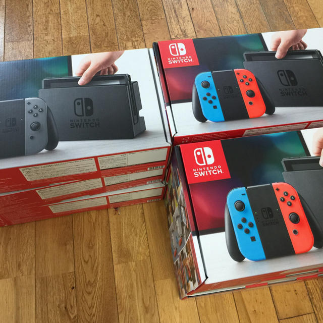 Nintendo Switch(ニンテンドースイッチ)の即日発送 新品未開封 ニンテンドースイッチ 10台セット エンタメ/ホビーのゲームソフト/ゲーム機本体(携帯用ゲーム機本体)の商品写真