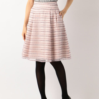 トッカ(TOCCA)の【ご成約】トッカ FLAGスカート オンライン限定ピンク サイズ4(ひざ丈スカート)