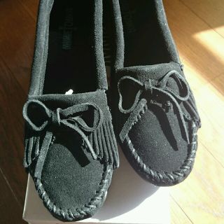 ミネトンカ(Minnetonka)のブラック♡モカシン(ハイヒール/パンプス)