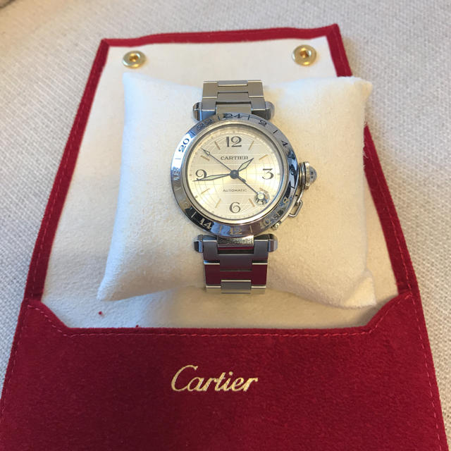 Cartier(カルティエ)のカルティエ パシャ メリディアン GMT 腕時計 メンズの時計(金属ベルト)の商品写真