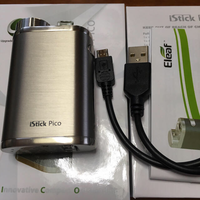 Eleaf(イーリーフ)の新品 istick pico 75W MOD ブラッシュドシルバー メンズのファッション小物(タバコグッズ)の商品写真