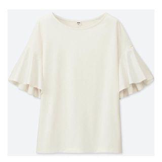 ユニクロ(UNIQLO)のK様専用☆【UNIQLO】マーセライズコットンフレアスリーブTシャツ(Tシャツ(半袖/袖なし))