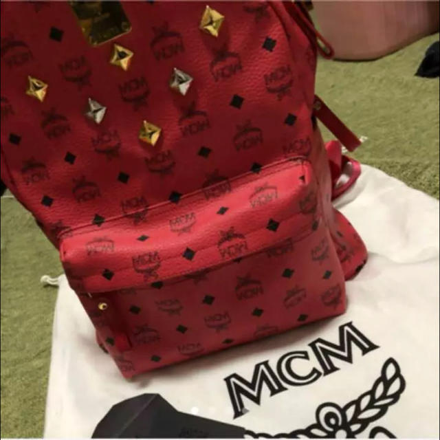 最新購入 MCM リュック バッグ レッド ピンク | hsvdenbosch.nl