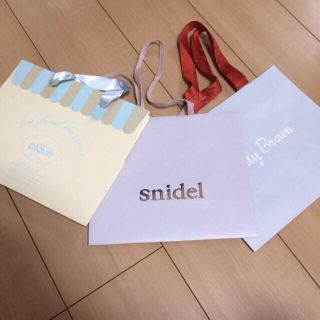 スナイデル(SNIDEL)のショッパー ♡3点セット(ショップ袋)