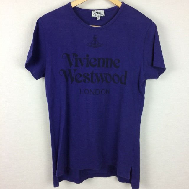 Vivienne Westwood(ヴィヴィアンウエストウッド)のヴィヴィアンウエストウッドマン 半袖Tシャツ バイオレット サイズ46 メンズのトップス(Tシャツ/カットソー(半袖/袖なし))の商品写真