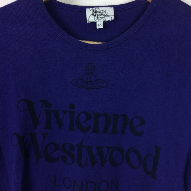 Vivienne Westwood(ヴィヴィアンウエストウッド)のヴィヴィアンウエストウッドマン 半袖Tシャツ バイオレット サイズ46 メンズのトップス(Tシャツ/カットソー(半袖/袖なし))の商品写真