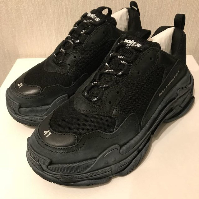 【有名人芸能人】 41 - Balenciaga 新品 加工有 black tripls バレンシアガ BALENCIAGA スニーカー 【有名人芸能人】 41 - Balenciaga 新品 加工有 black tripls バレンシアガ BALENCIAGA スニーカー