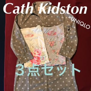 キャスキッドソン(Cath Kidston)のキャスキッドソン ユニクロ コラボ ワンピース Tシャツ カットソー ３点セット(チュニック)