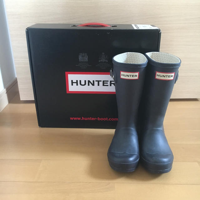 HUNTER(ハンター)のハンターレインブーツ キッズ キッズ/ベビー/マタニティのベビー靴/シューズ(~14cm)(長靴/レインシューズ)の商品写真