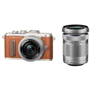 オリンパス(OLYMPUS)のOLYMPUSPEN E-Pl8 ダブルズームキット ブラウン(ミラーレス一眼)